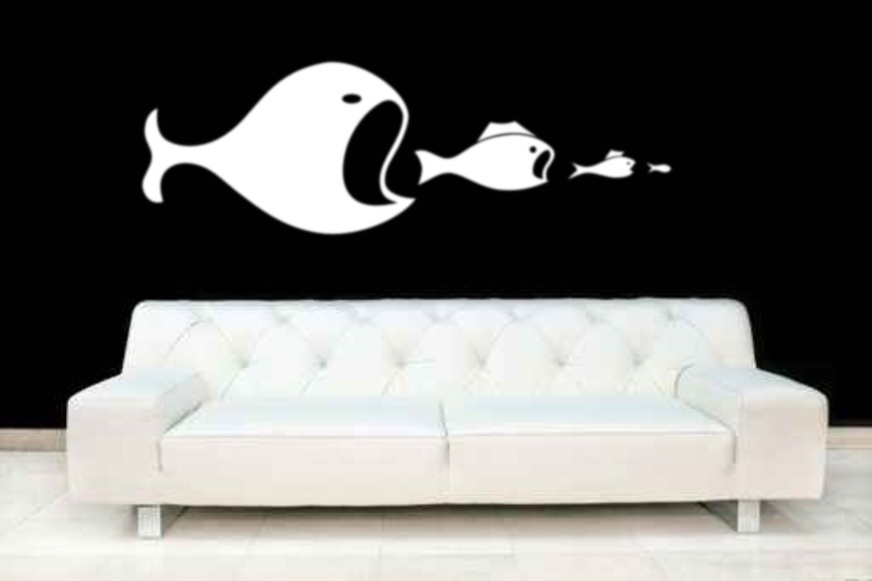 Sioux City Vinyl Embroidery Home Decor Ia Vinyl Wall Art Bedroom Fish