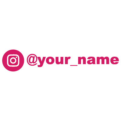Instagram Decal 8 inch
