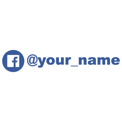 Facebook Decal 8 inch