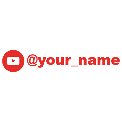 YouTube Decal 8 inch